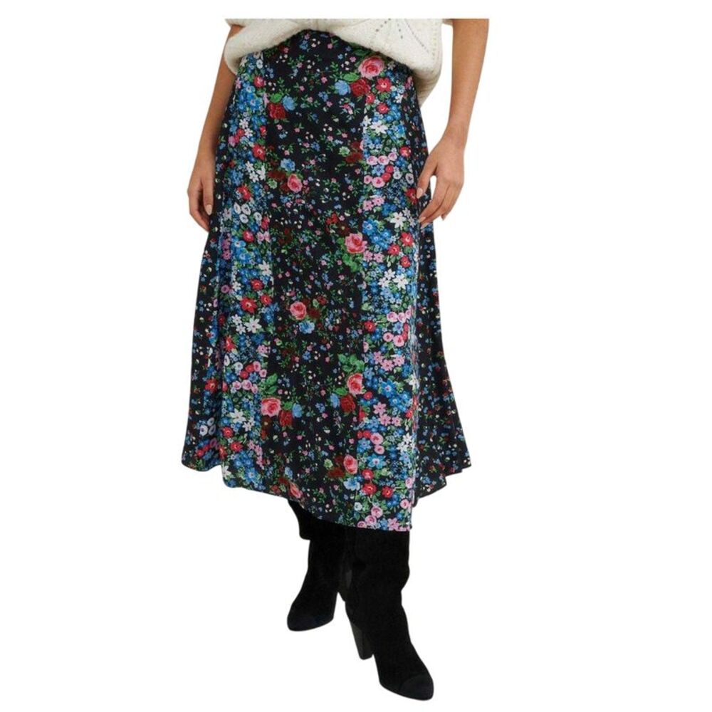 Nobody�'s Child Womens/Ladies Dido Floral Midi Skirt / Black